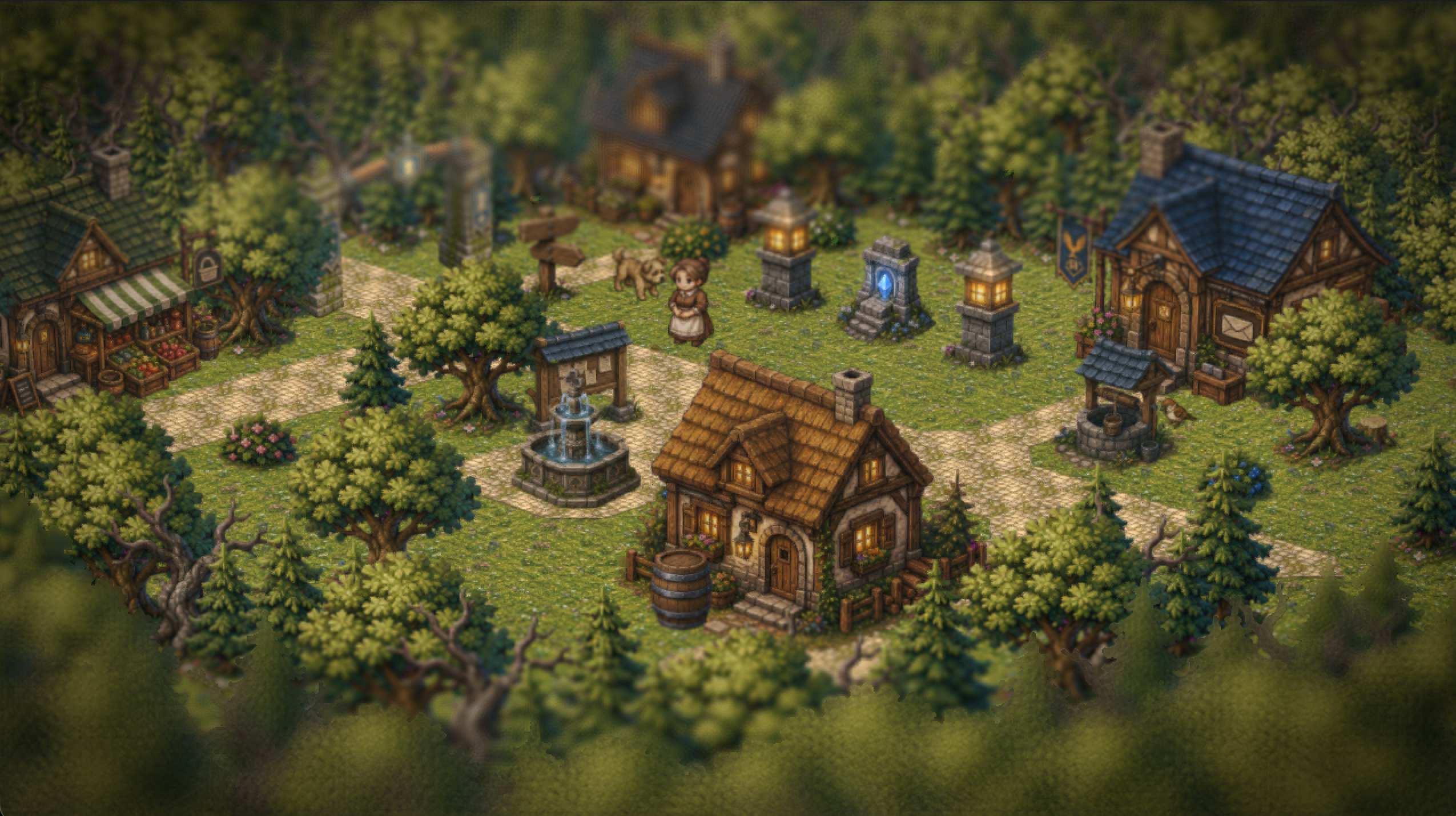 Overworld town of Cardhollow